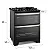 Fogão 5 bocas Electrolux Preto Experience 2 Fornos, Mesa de Vidro e PerfectCook360 (FE5DP) - Imagem 2