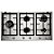 Cooktop 5 Bocas Brastemp Gourmand Inox com Duplachama e Trempe com Ferro Fundido - BDK90DR - Imagem 1