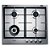 Cooktop 4 Bocas Brastemp Gourmand Inox com Duplachama e Trempe com Ferro Fundido - BDK60DR - Imagem 1