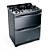 Fogão Brastemp 5 Bocas Duplo Forno Cor Inox com Mesa de Vidro e Touch Timer com Autodesligamento - BFD5VCR - Imagem 1