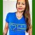 Camiseta Baby Look Sou Doador Azul Royal - Imagem 1