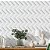 Papel de Parede Adesivo Vinil Lavável Sala Cozinha Banheiro Chevron Gesso 3D Zig-Zag - Imagem 1