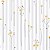 Papel de Parede Adesivo Vinil Quarto Infantil Sala Floral Amarelo Listras - Imagem 3