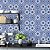 Papel de Parede Vinil Autocolante Azulejo Português Azul Retrô Cozinha - Imagem 1