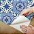 Papel de Parede Vinil Autocolante Azulejo Português Azul Retrô Cozinha - Imagem 4