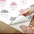 Papel de Parede Adesivo Vinil Lavável Nuvem Chuva Rosa Roxo Fofo Quarto Infantil Menina - Imagem 4