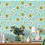 Papel de Parede Adesivo Vinil Flor Margaridas Jardim Turquesa Sala Quarto Cozinha - Imagem 1