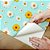 Papel de Parede Adesivo Vinil Flor Margaridas Jardim Turquesa Sala Quarto Cozinha - Imagem 4