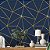 Papel de Parede Adesivo Vinil Zara Azul Marinho Gold Elegante Sala Quarto - Imagem 2