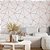 Papel de Parede Adesivo Vinil Zara Branco Rosê Gold Sala Quarto - Imagem 1