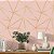 Papel de Parede Adesivo Vinil Zara Rosa Rosê Gold Sala Quarto - Imagem 1