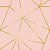 Papel de Parede Adesivo Vinil Zara Rosa Rosê Gold Sala Quarto - Imagem 3
