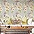 Papel de Parede Adesivo Vinil Rosa Branca Cinza Flor Vintage Sala Quarto - Imagem 2