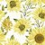 Papel de Parede Adesivo Vinil Girassois Amarelo Aquarela Vintage Cozinha Lavabo - Imagem 3