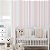 Papel de Parede Adesivo Vinil Listra Rosa Cinza Listrado Quarto Bebe Sala - Imagem 1