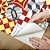 Papel de Parede Adesivo Vinil Azulejo Hidraulico Vermelho Amarelo Cozinha Área Gourmet - Imagem 4