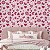 Papel de Parede Adesivo Vinil Lavável Coração Flor Rosa Quarto Menina - Imagem 1