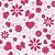 Papel de Parede Adesivo Vinil Lavável Coração Flor Rosa Quarto Menina - Imagem 3
