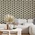 Papel de Parede Adesivo Vinil Geométrico Mosaico 3D Dourado Linhas Sala Quarto - Imagem 2