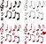 Papel de Parede Adesivo Vinil Notas Musicais Color Quarto Estúdio - Imagem 3