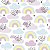 Papel de Parede Adesivo Vinil Arco Iris Nuvens Colorido Fofo Quarto Infantil Menina - Imagem 3