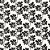 Papel de Parede Adesivo Vinil Ramos Flores Preto Provençal Vintage Sala Quarto - Imagem 3