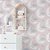 Papel de Parede Adesivo Vinil Lua Nuvem Estrelas Rosa Quarto Menina Infantil - Imagem 1