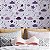 Papel de Parede Adesivo Vinil Nuvem Lua Estrela Roxo Quarto Infantil Meninas - Imagem 2