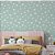 Papel de Parede Adesivo Vinil Coração Branco Verde Fofo Quarto Menina - Imagem 1