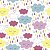Papel de Parede Adesivo Vinil Bebê Nuvens Colorida Quarto Infantil Fofo - Imagem 3
