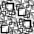 Papel de Parede Adesivo Vinil Abstrato Quadradros Preto Branco Sala Banheiro - Imagem 3
