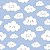 Papel de Parede Adesivo Vinil Nuvens Branca Céu Azul Quarto Infantil - Imagem 3