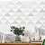 Papel de Parede Adesivo Vinil Triângulos Tons Cinza Quarto Infantil Sala - Imagem 2