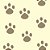 Papel de Parede Adesivo Vinil Patinha Cachorro Marrom Amarelo Petshop Quarto Infantil - Imagem 3