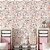 Papel de Parede Adesivo Vinil Passarinhos Rosa Ramos Vintage Quarto Sala Cozinha - Imagem 2