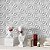 Papel de Parede Adesivo Vinil Gesso Floral Geométrico 3D Sala Quarto Cozinha - Imagem 2