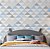 Papel de Parede Adesivo Vinil Triangulos Azul Cinza Listras Quarto Bebe Infantil - Imagem 2