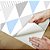 Papel de Parede Adesivo Vinil Triangulos Azul Cinza Listras Quarto Bebe Infantil - Imagem 4