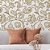 Papel de Parede Adesivo Vinil Provençal Dourado Gold Flores Vintage Sala Quarto Cozinha - Imagem 2