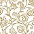 Papel de Parede Adesivo Vinil Provençal Dourado Gold Flores Vintage Sala Quarto Cozinha - Imagem 3