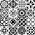 Papel de Parede Adesivo Vinil Azulejo Português Preto e Branco Cozinha Lavabo - Imagem 4