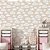 Papel de Parede Adesivo Vinil Nuvem Laço Fofo Rosa Nude Quarto Meninas - Imagem 2