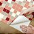 Papel de Parede Adesivo Vinil Pastilha Bege Vermelho Salmão Cozinha Lavabo - Imagem 4