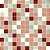 Papel de Parede Adesivo Vinil Pastilha Bege Vermelho Salmão Cozinha Lavabo - Imagem 3