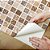 Papel de Parede Adesivo Vinil Pastilha Pedra Tons de Bege Cozinha Lavabo Sala - Imagem 4