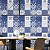 Papel de Parede Adesivo Vinil Azulejos Azuis Hidraulicos Cozinha Área Gourmet - Imagem 2