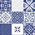 Papel de Parede Adesivo Vinil Azulejos Azuis Hidraulicos Cozinha Área Gourmet - Imagem 3