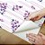 Papel de Parede Adesivo Vinil Floral Lilás Listrado Fofo Quarto Meninas Sala - Imagem 4