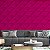 Papel de Parede Adesivo Vinil Geométrico Rosa Pink 3D Efeito Gesso Sala Quarto - Imagem 2