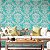 Papel de Parede Adesivo Vinil Provençal Floral Azul Turquesa Vintage Cozinha Sala Quarto - Imagem 1